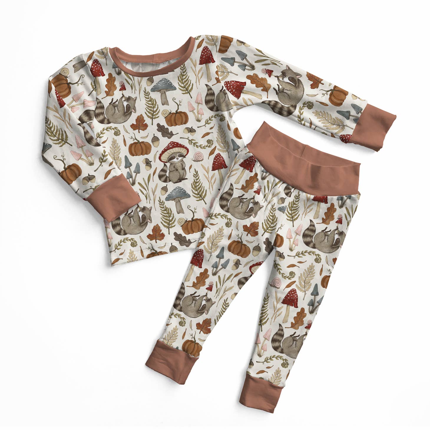 Kindthing Cottagecore Critters Modal Two Piece Pajama Set