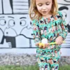 Muse Threads Trick or Treat Gnomes Bamboo Viscose Pajama Set