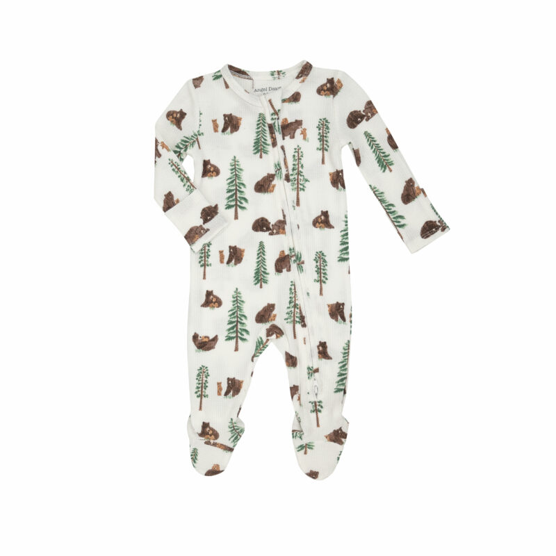 Angel Dear Brown Bears Thermal Bamboo Viscose Footie