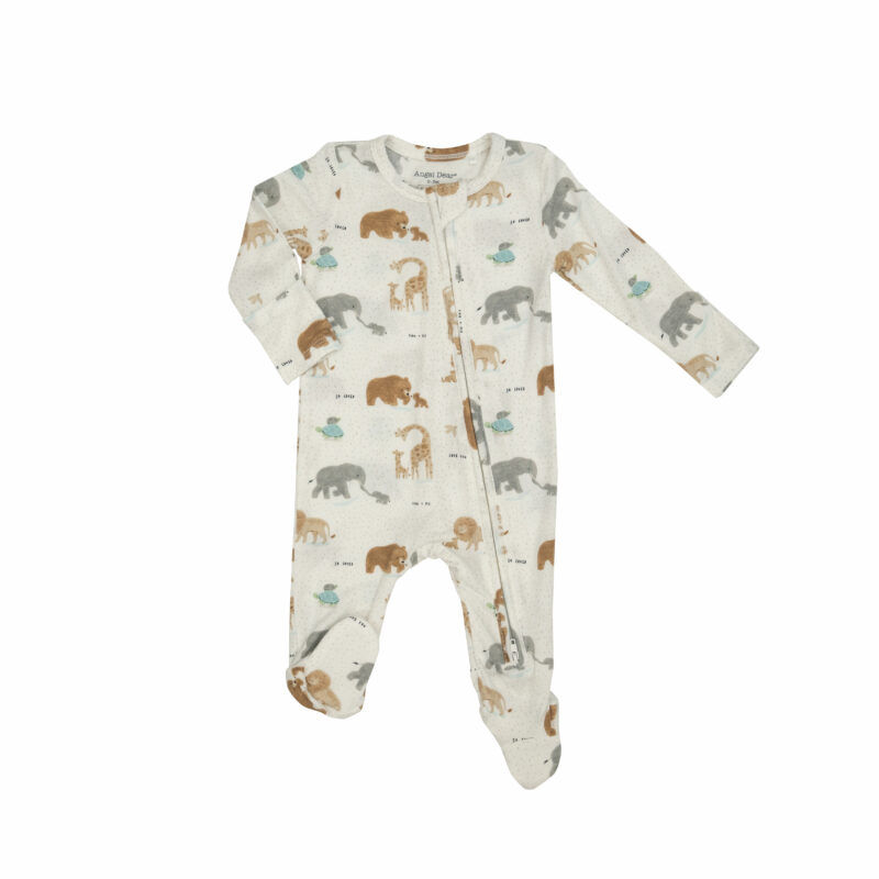 651F3WTW Angel Dear Welcome To The World Bamboo Viscose Footie