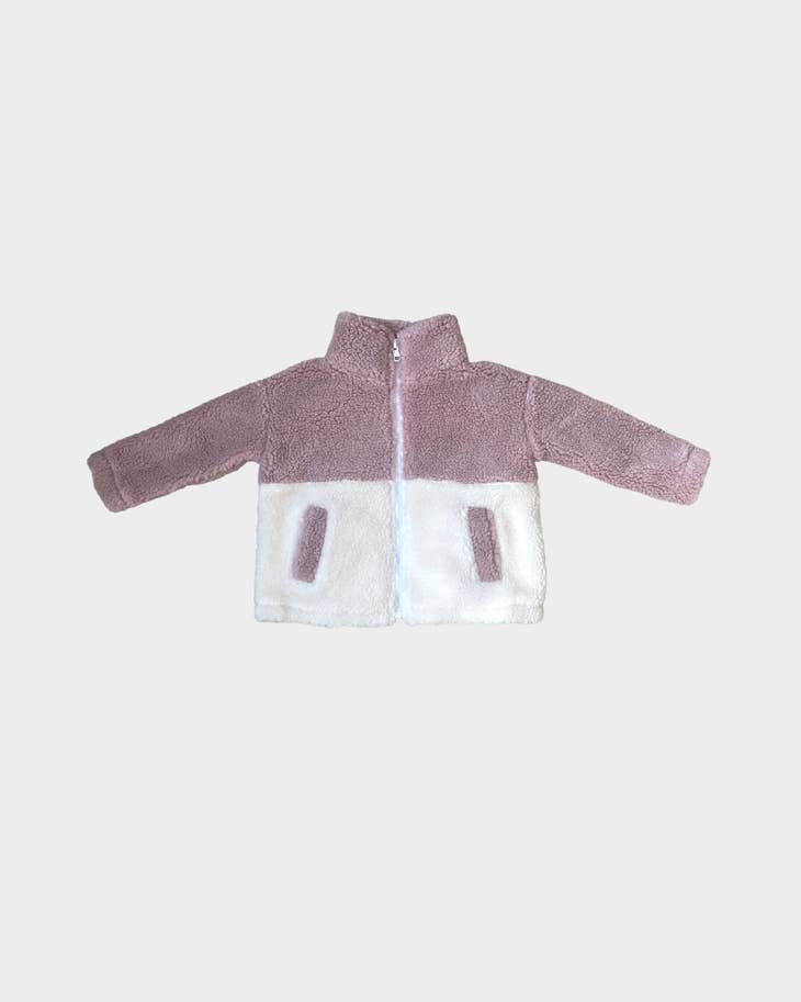 Babysprouts Sherpa Jacket in Lilac