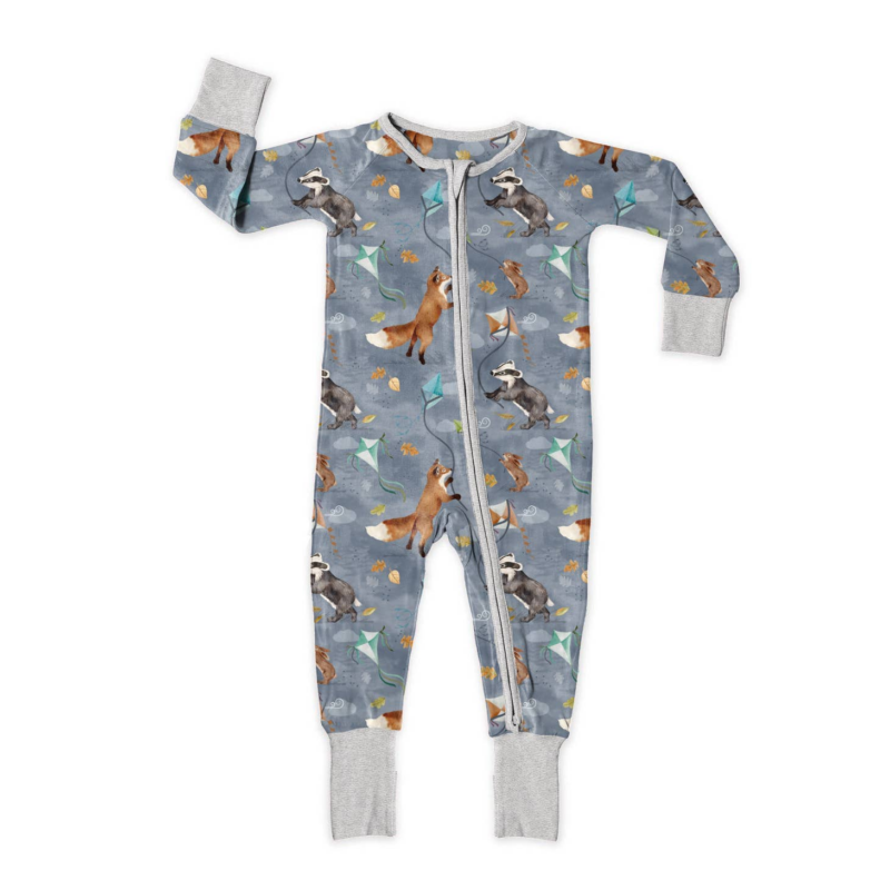 Kindthing Stormy Kites Modal Convertible Zip Romper