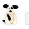 Jellycat Bashful Black and Cream Puppy