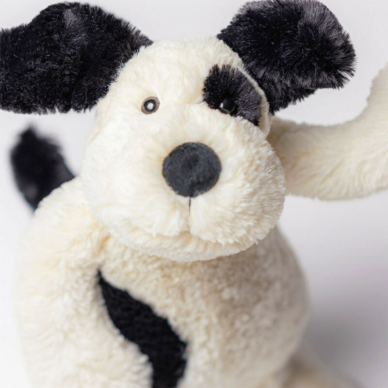Jellycat Bashful Black and Cream Puppy