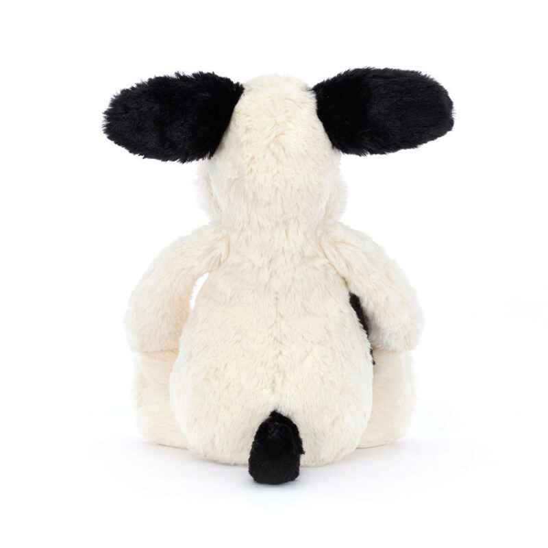 Jellycat Bashful Black and Cream Puppy