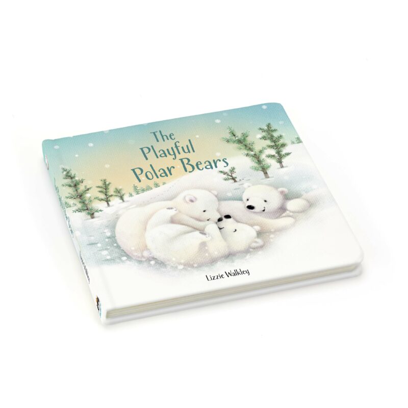 The Playful Polar Bears Book from Jellycat