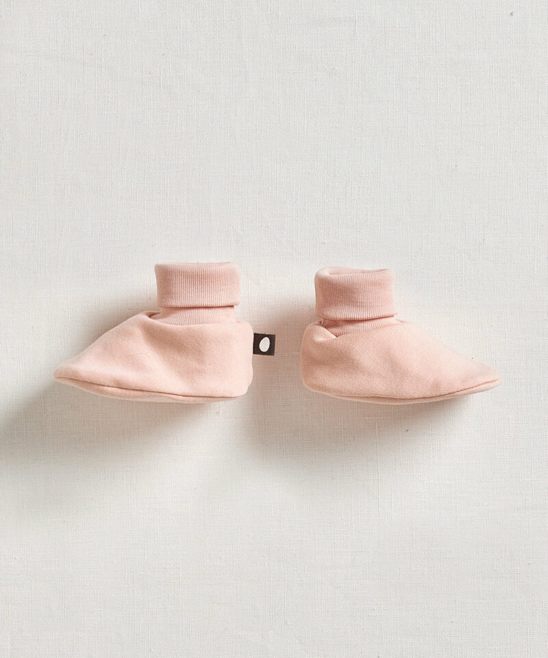 Oeuf Booties in Silver Peony