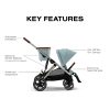 Cybex Gazelle S 2 Single to Double Stroller