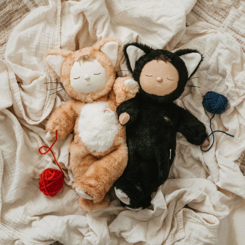 Olli Ella Cozy Dinkums Nox Black Cat Toys