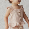 Organic Cotton Muslin Gemima Top in Misty Pink