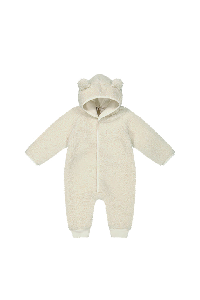 Sasha Recycled Polyester Sherpa Onepiece in Natural available at Blossom