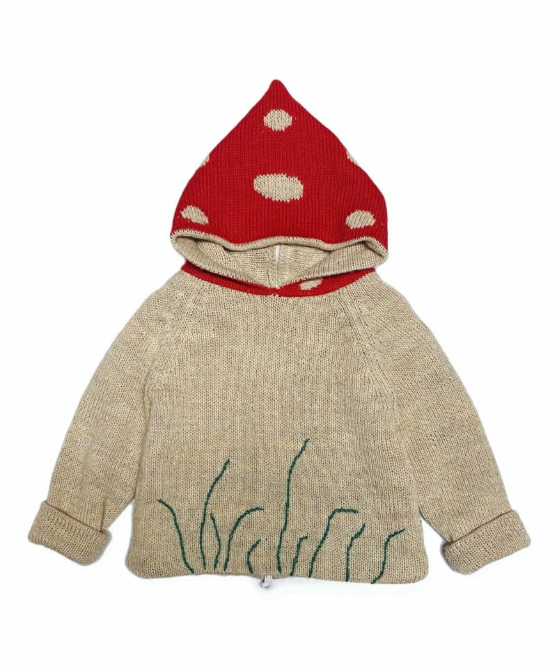 Oeuf Mushroom Knit Hoodie