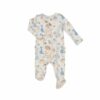 Angel Dear Soft Dinos Bamboo Viscose Ruffle Footie