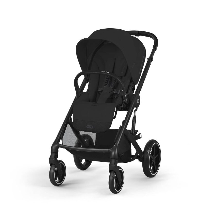 Cybex Balios S Lux Stroller in Moon Black with Black Frame
