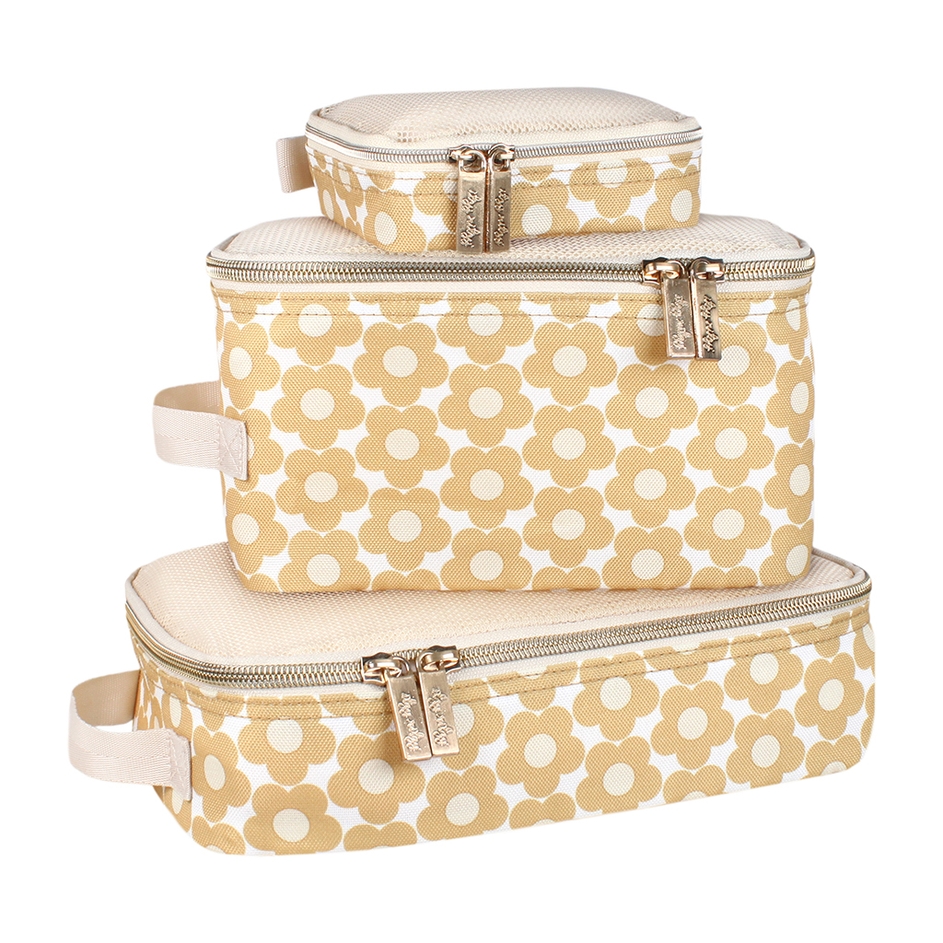 Itzy Ritzy Milk and Honey Pack Like a Boss Packing Cubes