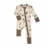 Angel Dear Moose Family Bamboo Viscose Zipper Romper