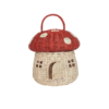 Olli Ella Rattan Red Mushroom Basket part of our Woodland collection