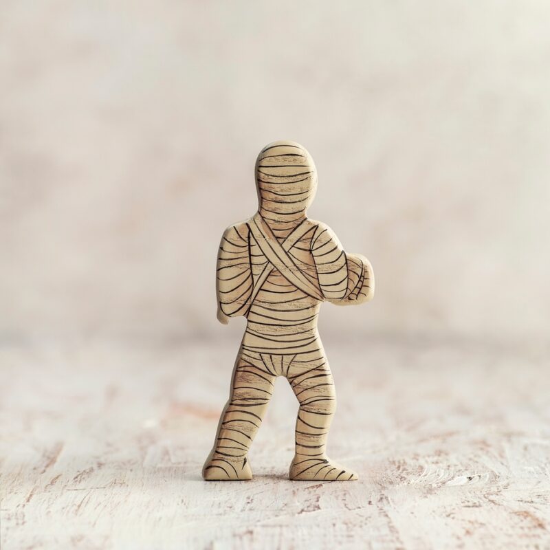 Wooden Mummy Figurine from Wooden Caterpillar Toys