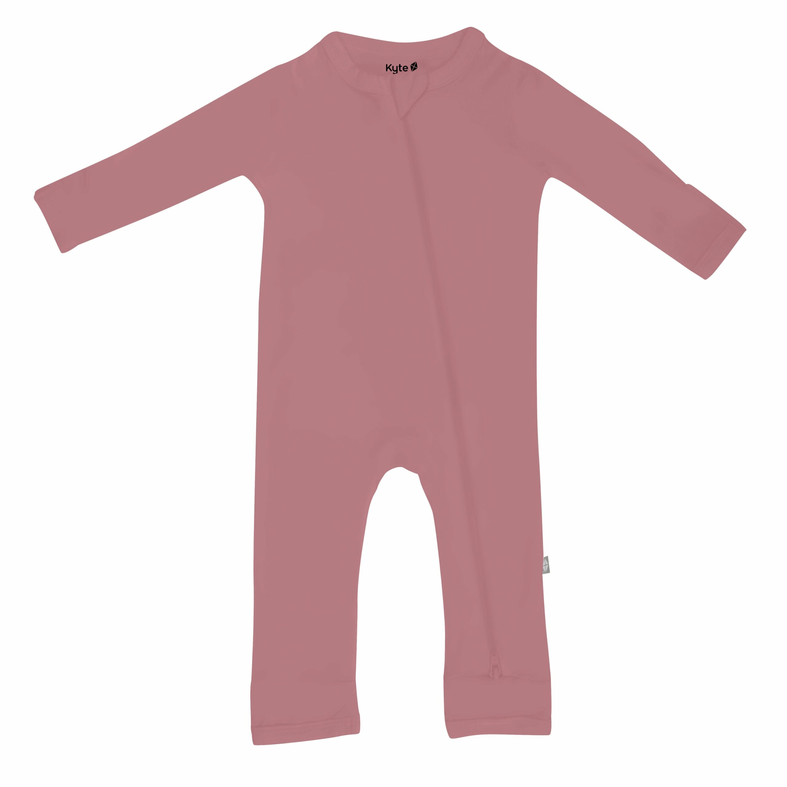 Zippered Romper in Dusty Rose from Kyte BABY
