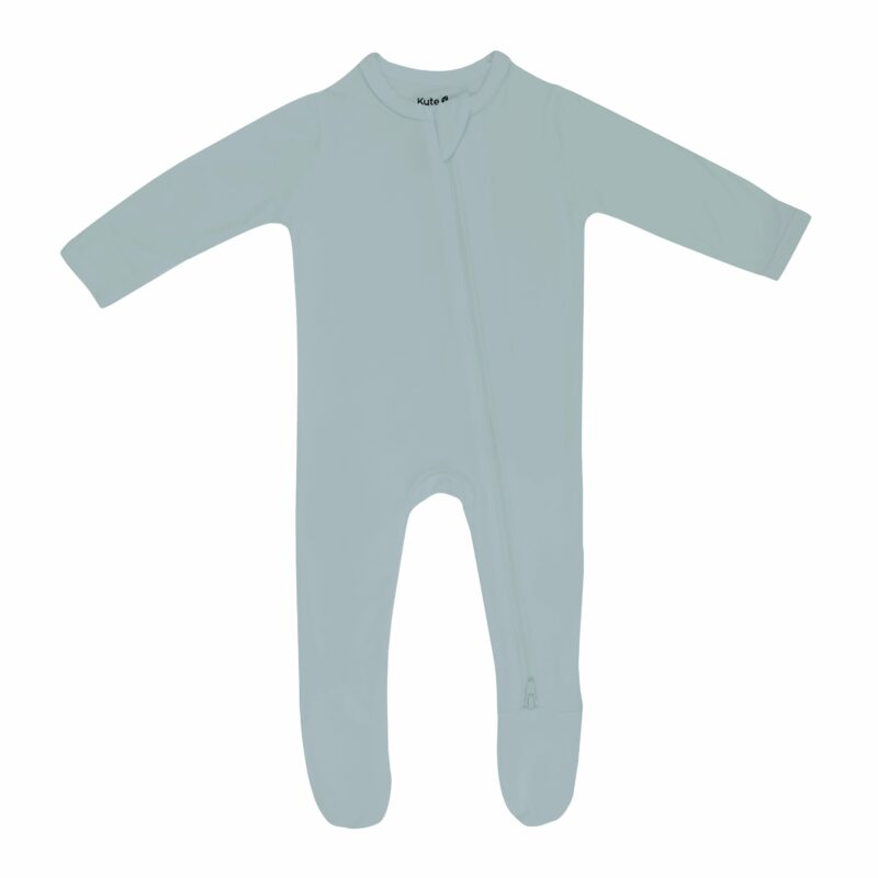 Zippered Footie in Glacier from Kyte BABY