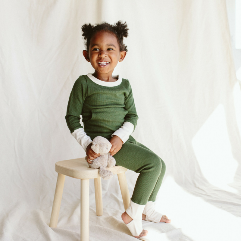 Pine Thermal Organic Loungewear Set from Goumi