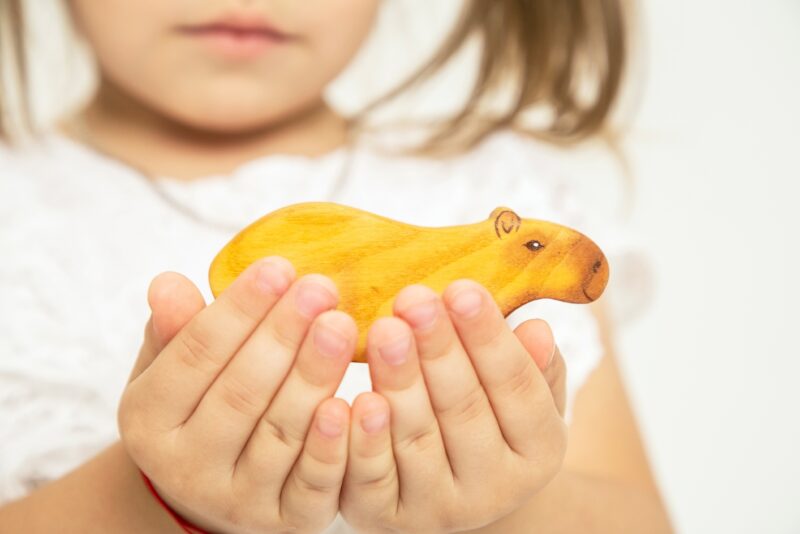 Wooden Capybara Toy Figurine from Wooden Caterpillar Toys