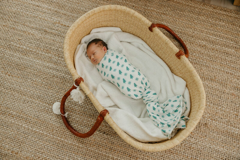 Alps Knit Swaddle Blanket from Copper Pearl