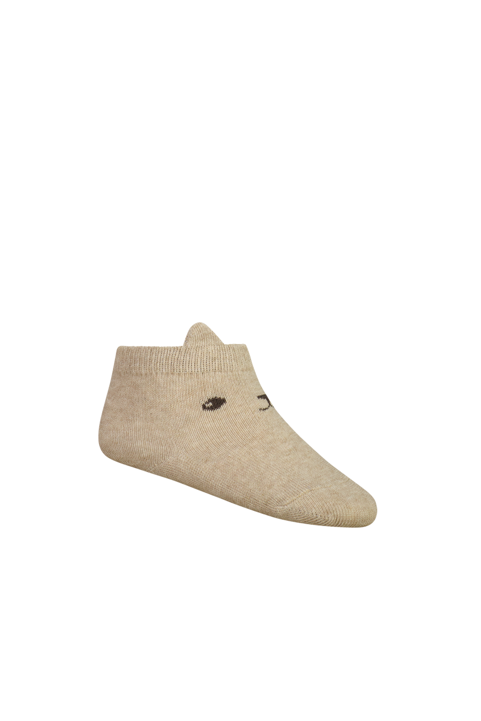 Jamie Kay George Bear Ankle Sock in Lait Marle