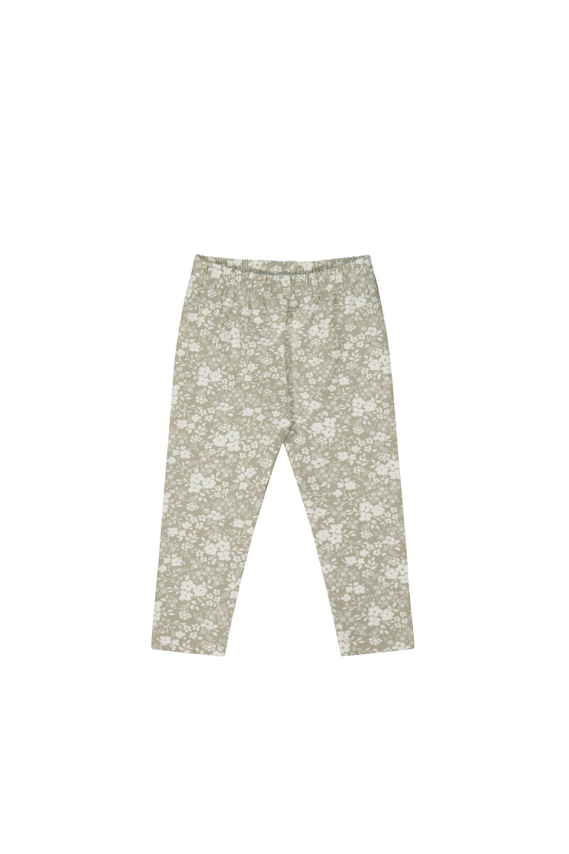 Jamie Kay Organic Cotton Legging in Pansy Floral Mist