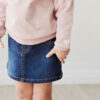 Adrienne Denim Skirt in Indigo Denim from Jamie Kay