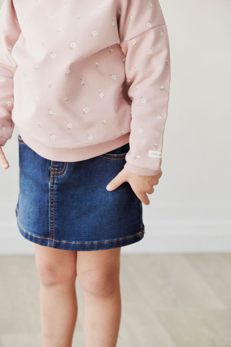 Adrienne Denim Skirt in Indigo Denim from Jamie Kay