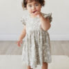 Organic Cotton Ada Dress in Pansy Floral Mist from Jamie Kay