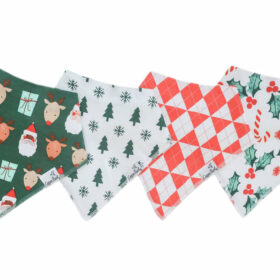 Copper Pearl Prancer Bandana Bib Set 4-Pack