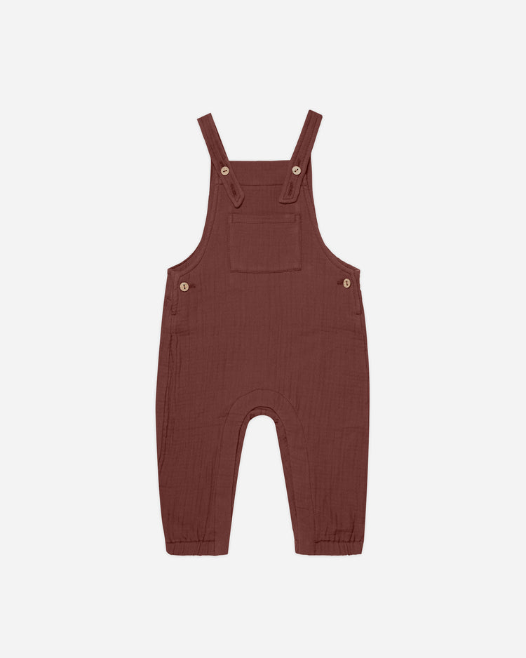 Quincy Mae Baby Overall In Plum