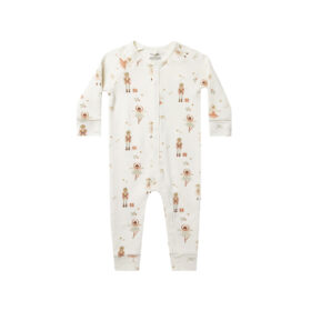 Rylee + Cru Organic Pajama Long John In Nutcracker