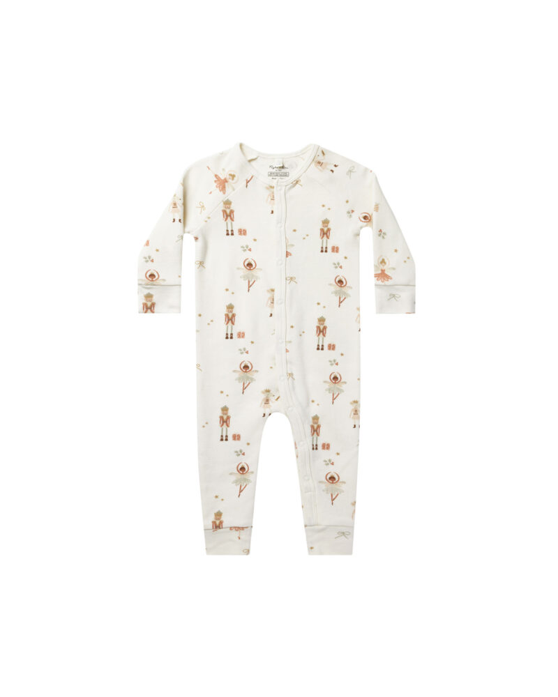 Rylee + Cru Organic Pajama Long John In Nutcracker