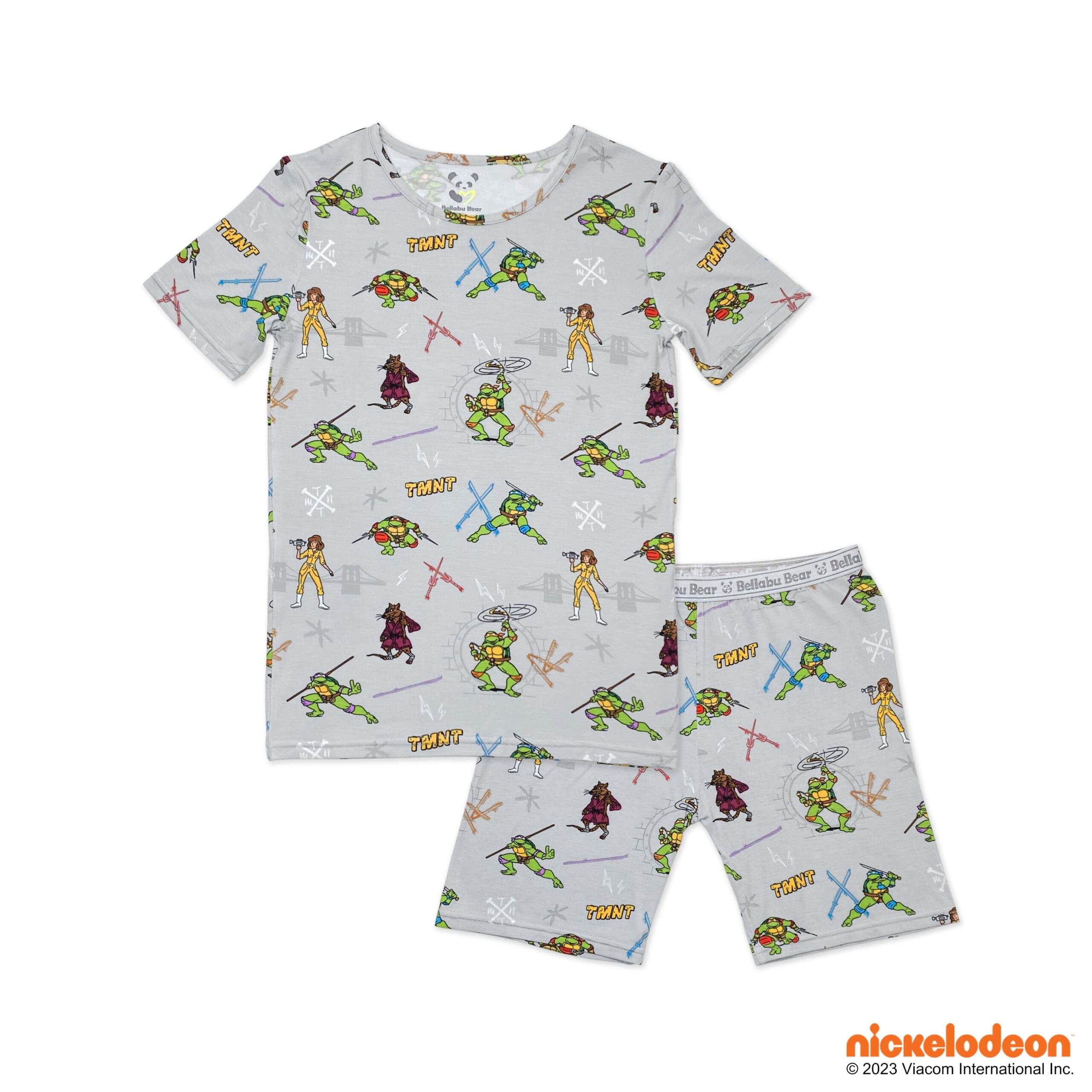 Bellabu Bear Teenage Mutant Ninja Turtles Classic Bamboo Kids Pajamas