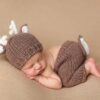 The Blueberry Hill Hartley Deer Newborn Hat and Pant Set