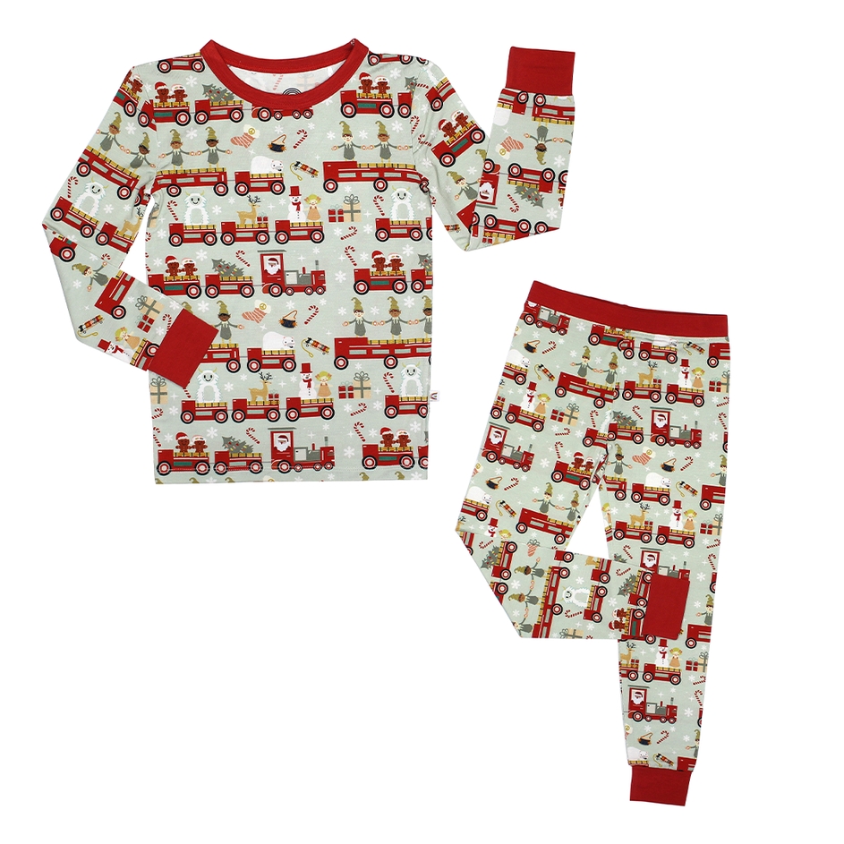 Emerson and Friends Christmas Train Bamboo Long Sleeve Pajama