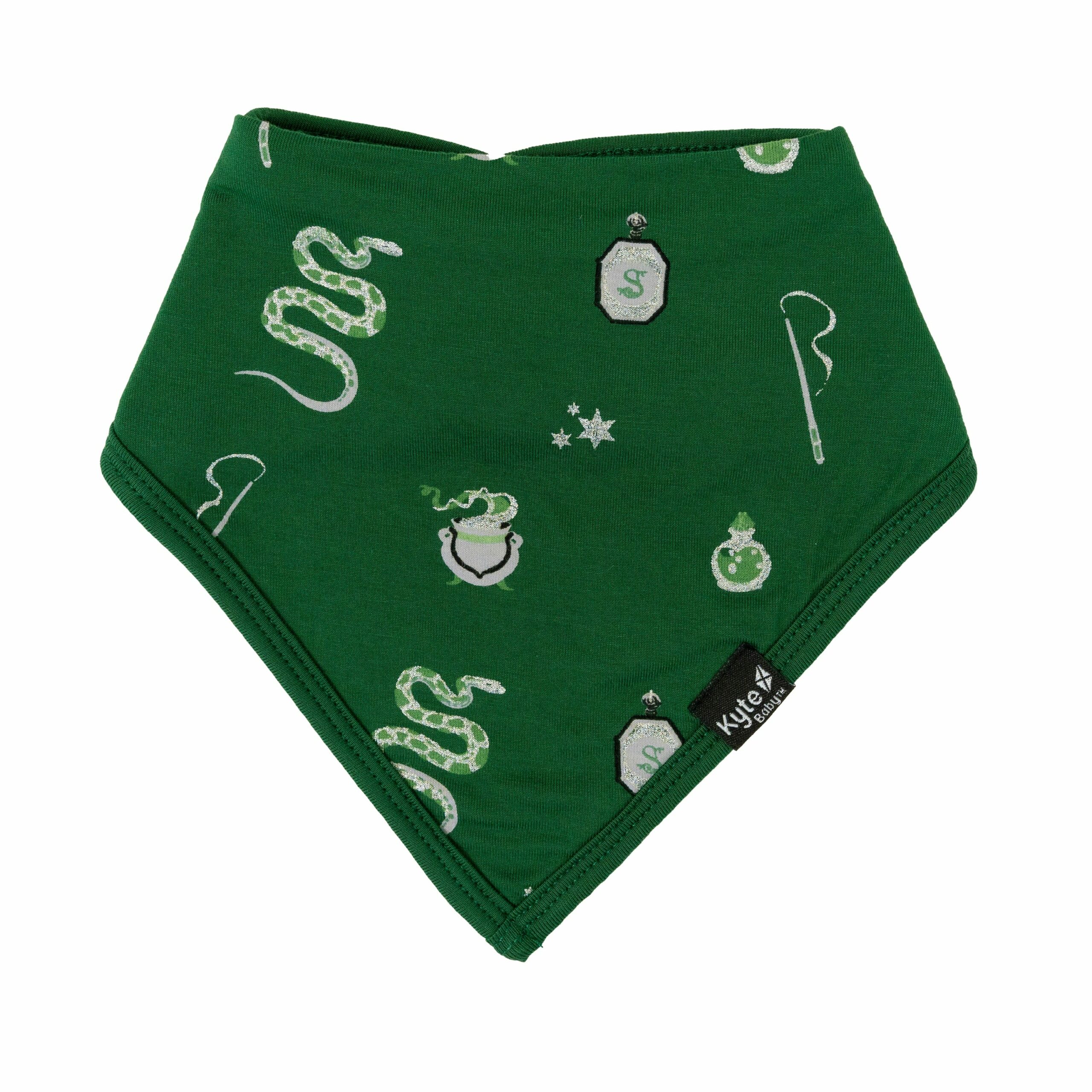 Kyte BABY Bib in Slytherin Blossom