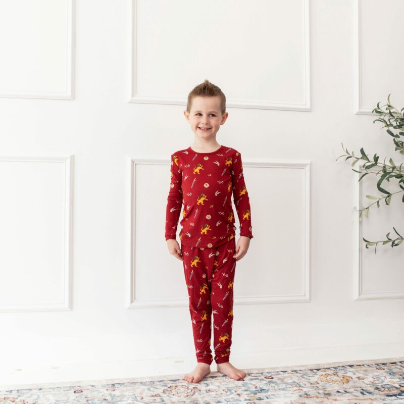 Kyte BABY Long Sleeve Pajamas in Gryffindor