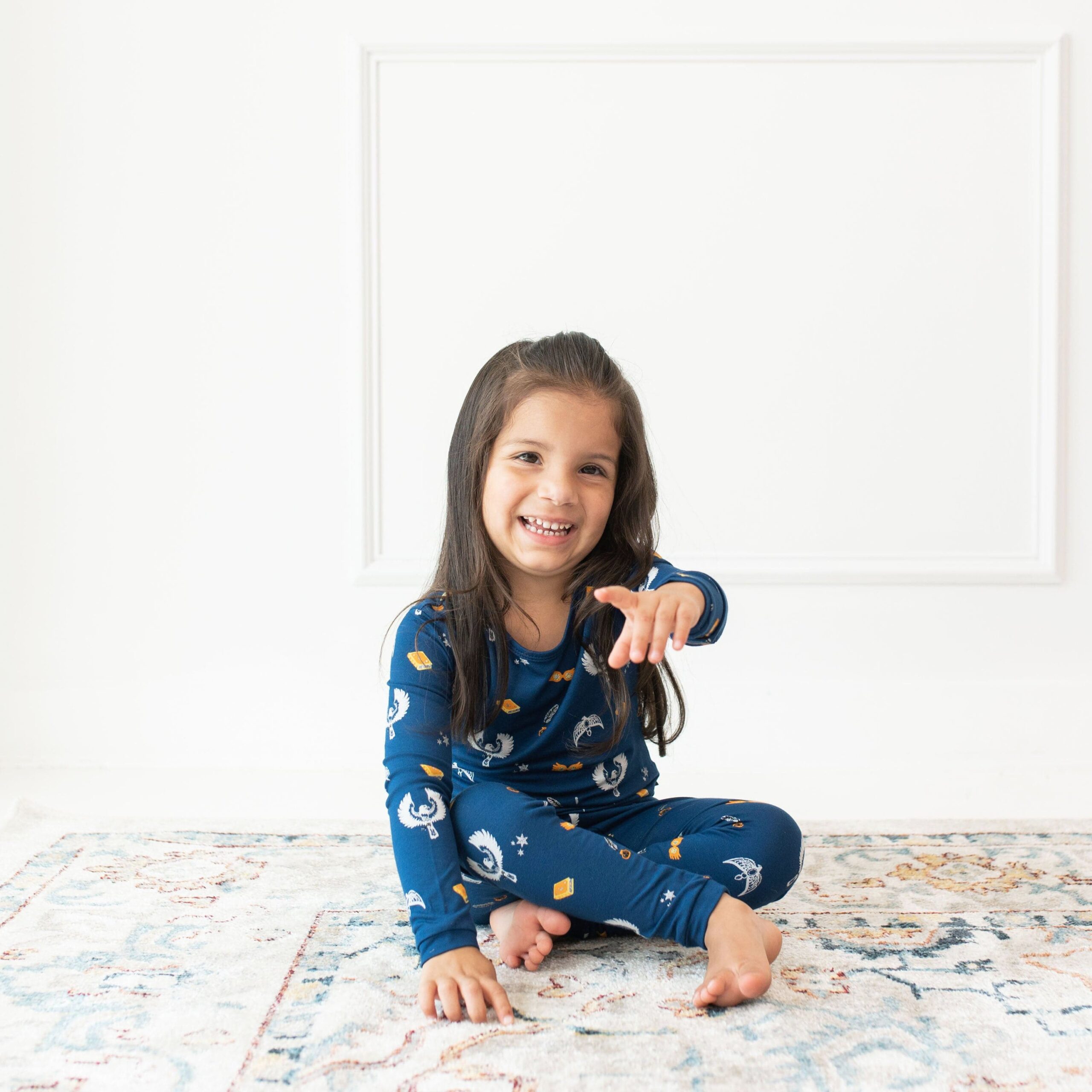 Kyte BABY Long Sleeve Pajamas in Ravenclaw