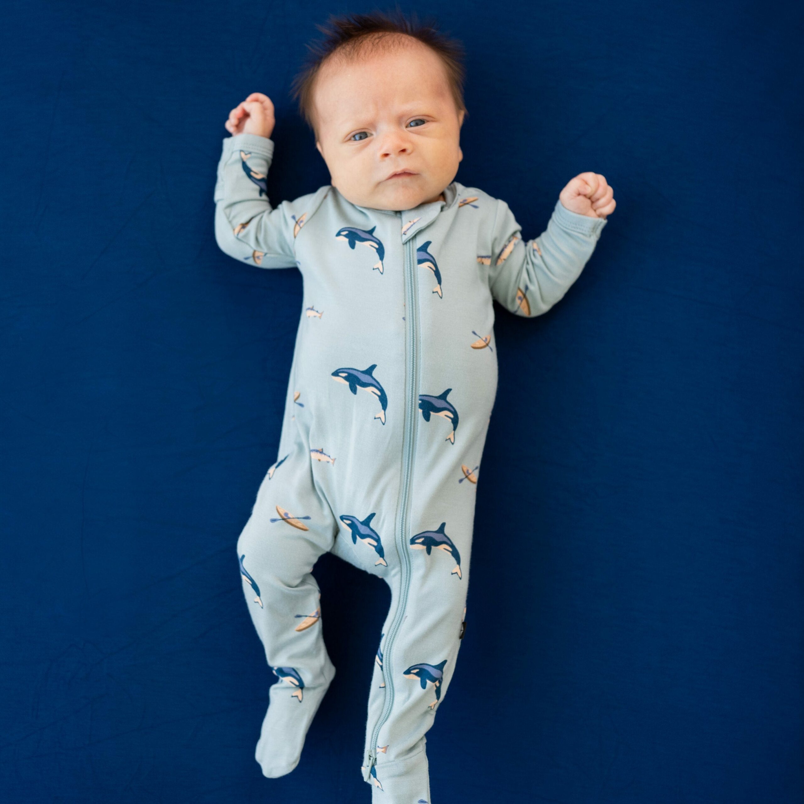 Kyte Baby Zippered Footie - Coastline