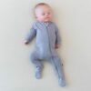 Kyte BABY Zippered Footie in Haze