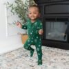 Kyte BABY Zippered Footie in Slytherin