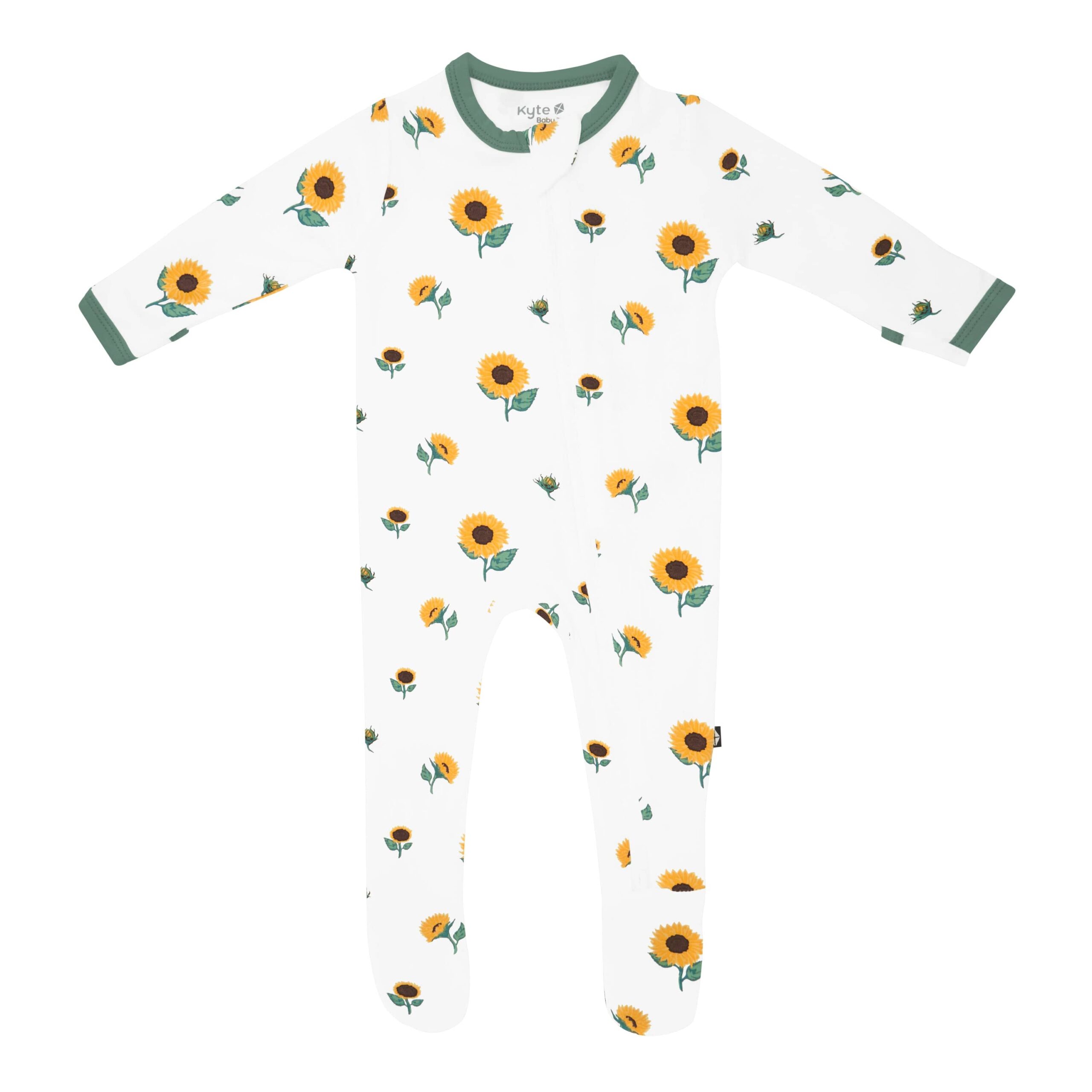 Kyte Baby Zippered Footie - Sunflower