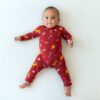 Kyte BABY Zippered Romper in Gryffindor