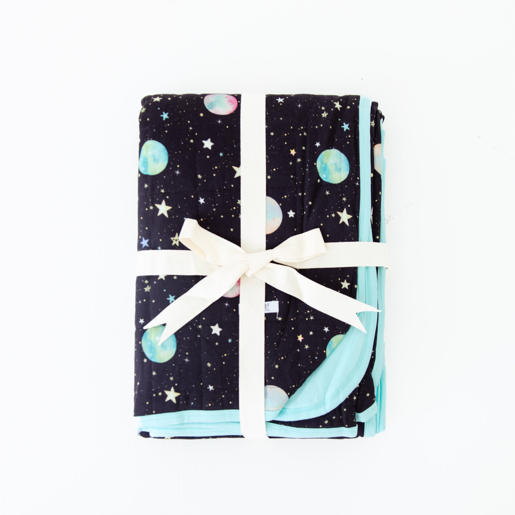 Dreamiere Space Jamms Quilted Children’s Bamboo Blanket Blossom