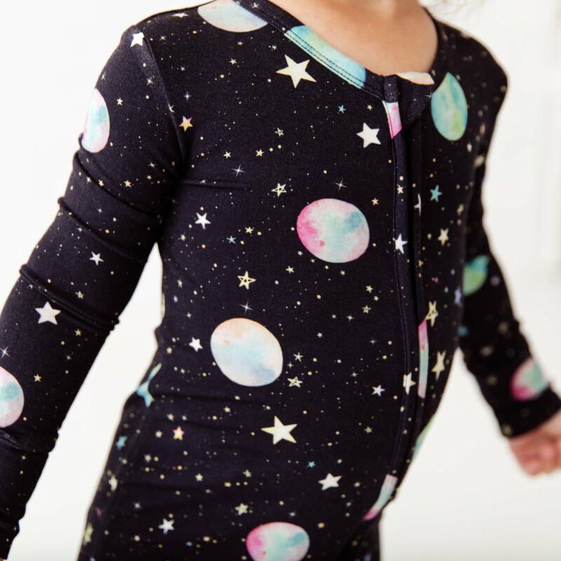 Space Jamms Bamboo Viscose Convertible Footie from Dreamiere