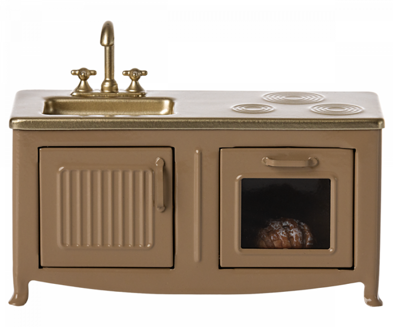 Maileg Kitchen For Mouse In Light Brown